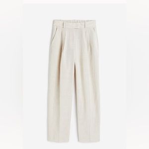 Tapered Linen blend pants